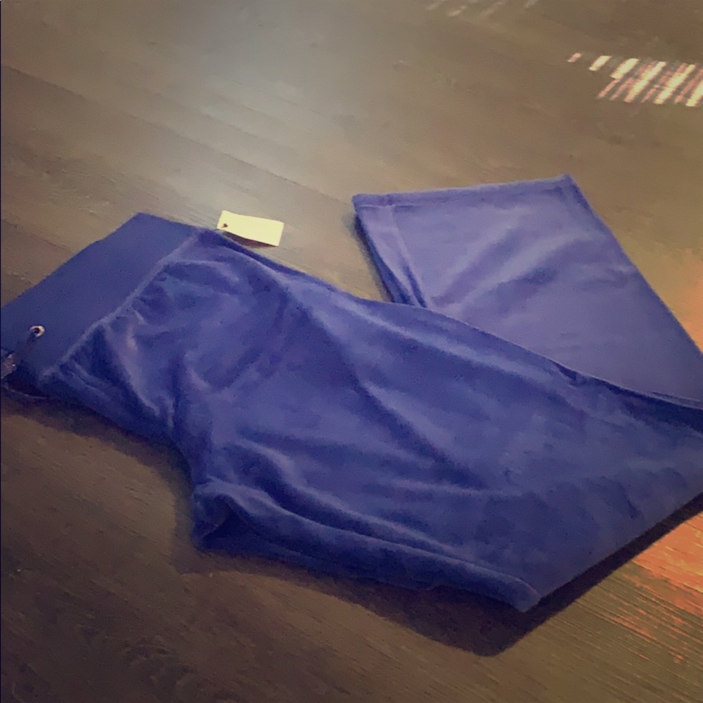 Blue Velour Lounge Pants